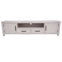 Foxglove ETU Entertainment TV Unit 216cm 2 Drawer 2 Door Mt Ash Wood - White