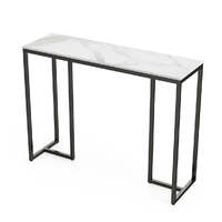 Interior Ave - Stone Marble Console - Marble & Black