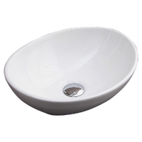 Above Counter Bathroom Vanity Oval Ceramic Basin