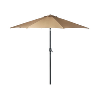 9FT Patio Umbrella Outdoor Garden Table Umbrella with 8 Sturdy Ribs