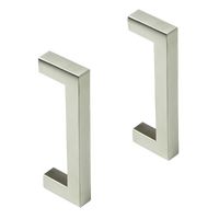 Brushed Nickel Stainless Steel Kitchen Cabinet Square Drawer Pull Door Handles 15-Pack