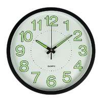 305mm Luminous Wall Clock Glow In The Dark Silent Quartz Indoor Home Modern Clock