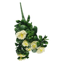 White Rose Bunch UV 45cm