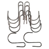 Stainless Steel Hanging Hooks 9cm x 7cm 10 Pieces