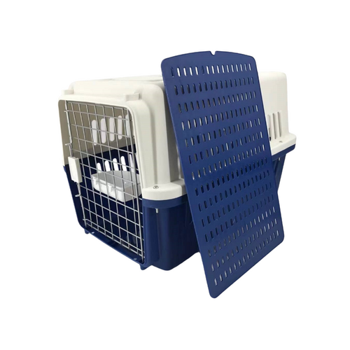 YES4PETS Large Dog Cat Crate Pet Carrier Airline Rabbit Cage With Tray And Bowl