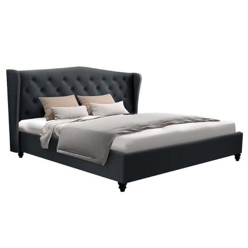 Artiss Bed Frame King Size Charcoal PIER