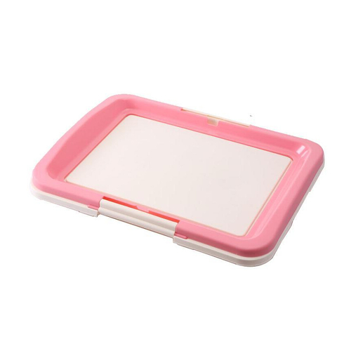 YES4PETS Large Portable Dog Potty Training Tray Pet Puppy Toilet Trays Loo Pad Mat Pink