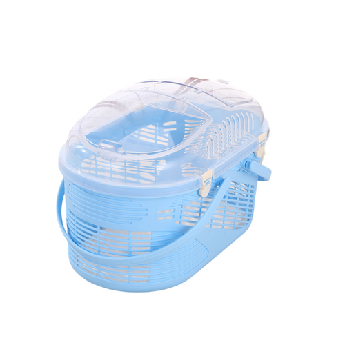 YES4PETS Small Dog Cat Crate Pet Rabbit Guinea Pig Ferret Carrier Cage With Mat-Blue