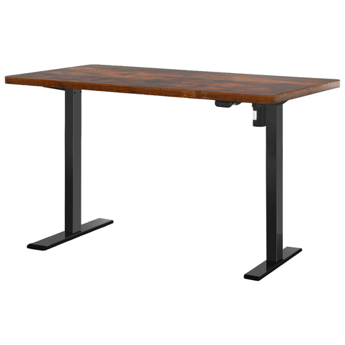 Artiss Standing Desk Motorised Rustic Brown 140CM