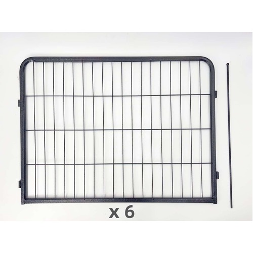 YES4PETS 6 Panel 60 cm Heavy Duty Pet Dog Puppy Cat Rabbit Exercise Playpen Fence