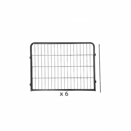 YES4PETS 6 Panel 60 cm Heavy Duty Pet Dog Puppy Cat Rabbit Exercise Playpen Fence