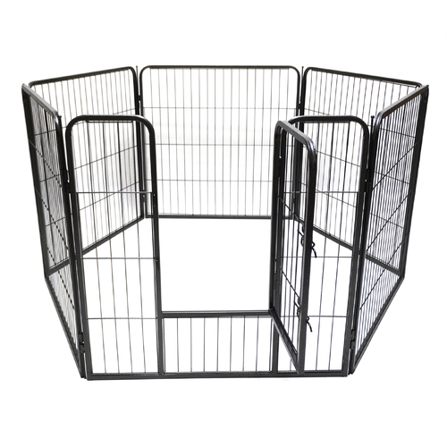 YES4PETS 6 Panels 80 cm Heavy Duty Pet Dog Cat Puppy  Rabbit Exercise Playpen Fence