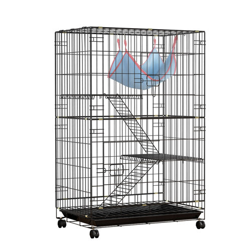 i.Pet Rabbit Cage 100cm Hutch 3 Level Indoor Guinea Pig Ferret