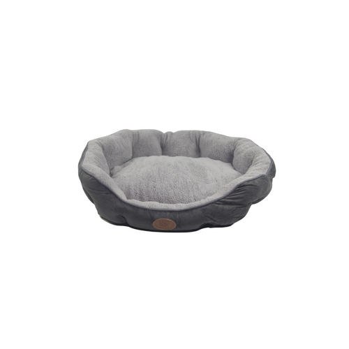 YES4PETS Blue / Grey Washable Fleece  Soft Pet Dog Puppy Cat Bed-Large