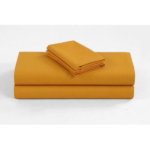 Elan Linen 1200TC Organic Cotton King Single Sheet Sets Mustard