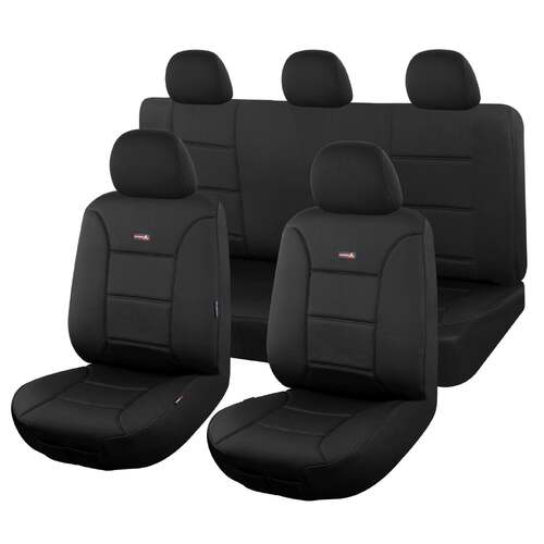 Seat Covers for HYUNDAI KONA ACTIVE, ELITE, HIGHLANDER, N-LINE, N-LINE PREMIUM, 08/2017 - ON SHARKSKIN BLACK