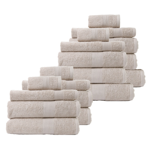 Royal Comfort 18 Piece Cotton Bamboo Towel Bundle Set 450GSM Luxurious ...