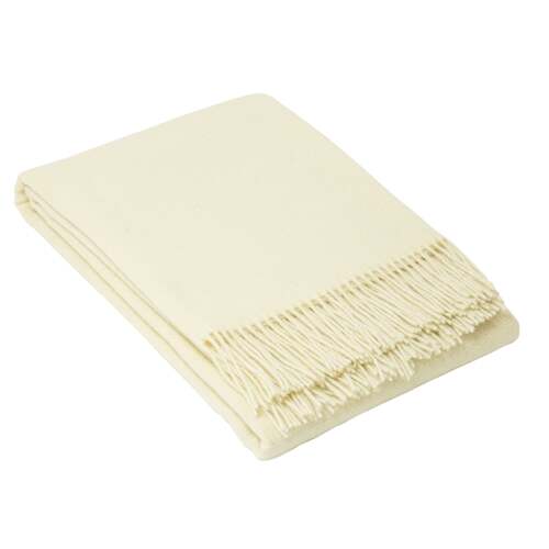 Oxford Throw - Merino Wool Blend - Ivory