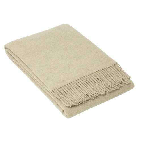 Oxford Throw - Merino Wool Blend - Stone