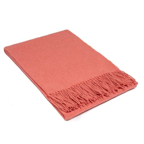 Paddington Throw - Fine Wool Blend - Peach