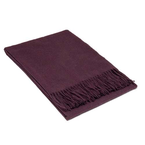 Paddington Throw - Fine Wool Blend - Plum