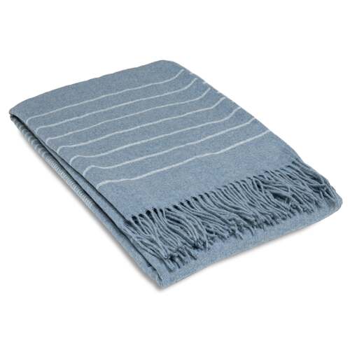 Paddington Throw - Fine Wool Blend - Forever Blue