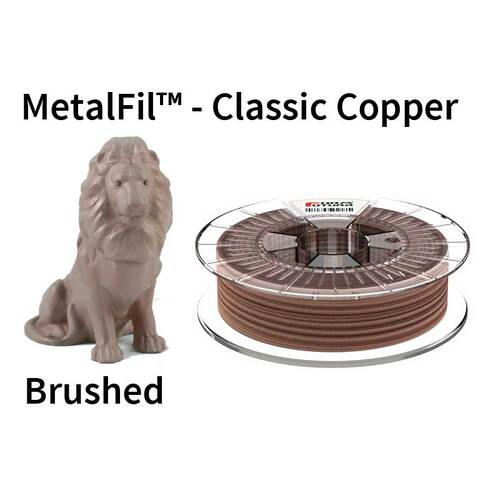 Copper-filled PLA based filament MetalFil 2.85mm Classic Copper 750 gram 3D Printer Filament