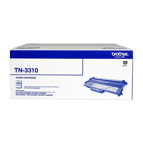 Brother TN-3310 Mono Laser Toner - Standard -HL-5440D/5450DN/5470DW/6180DW & MFC-8510DN/8910DW/8950DW & DCP-8155DN-up to 3000 pages