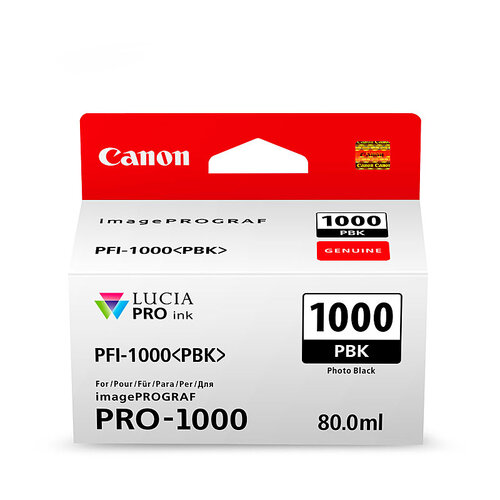 CANON PFI1000 Ph Black Ink Cartridge