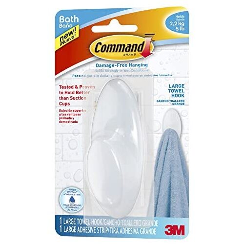 COMMAND Towel Hook WET-17 Lg