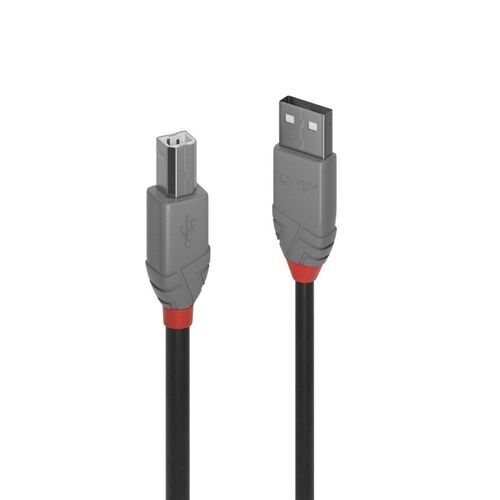 LINDY 5m USB2 A-B Cable Anthra Line