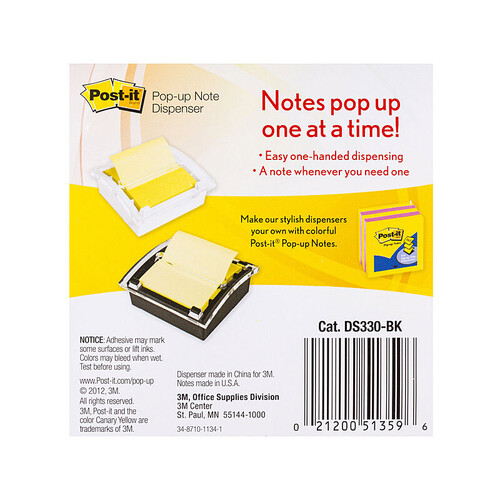 POST-IT Note DS330-BK P-U Dispenser