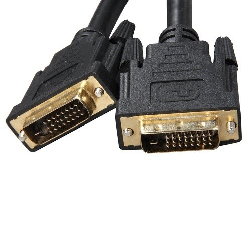 8WARE VGA DVI-D Dual-Link Cable 5m - 28 AWG Dual-link DVI-D Male 25-pin