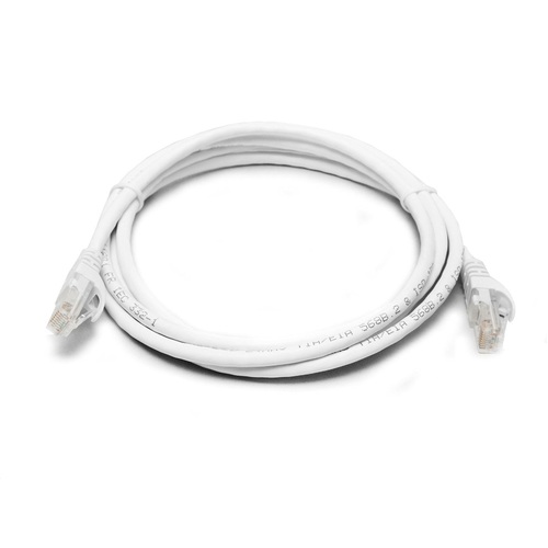 8WARE Cat6a UTP Ethernet Cable 0.5m (50cm) Snagless White