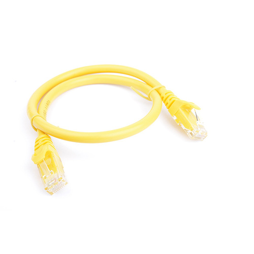 8WARE Cat6a UTP Ethernet Cable 0.5m (50cm) Snagless Yellow