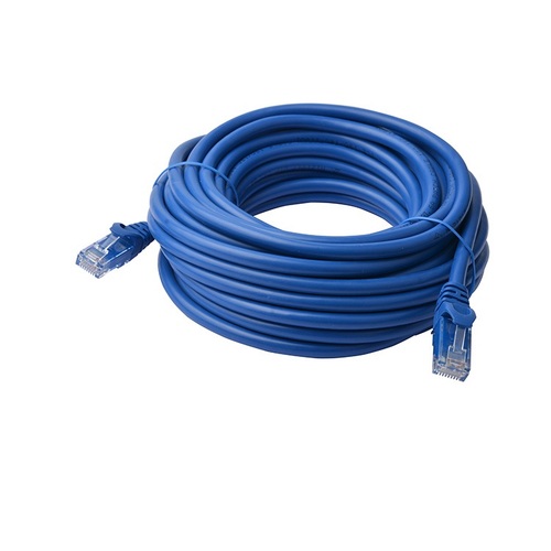 8WARE Cat6a UTP Ethernet Cable 40m Snagless Blue