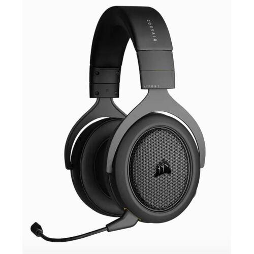 CORSAIR HS70 Wired & Bluetooth 5 for 30 Hrs, 24-bit USB Audio, Discrod 50 mm Driver Headset Black PC, XBox, Switch, PS4 and PS5 Compatible