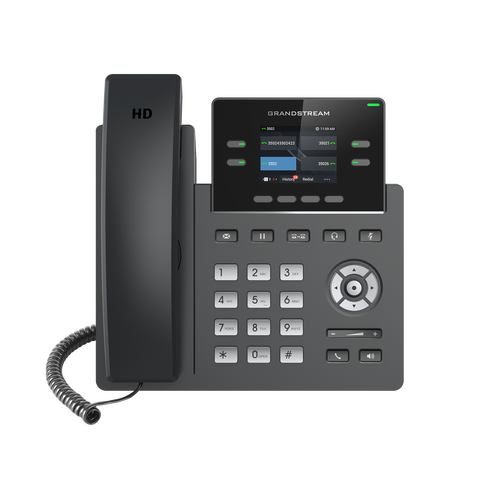 GRANDSTREAM GRP2612P 4 Line IP Phone, 2 SIP Accounts, 320x240 Colour Screen, HD Audio, Powerable Via POE