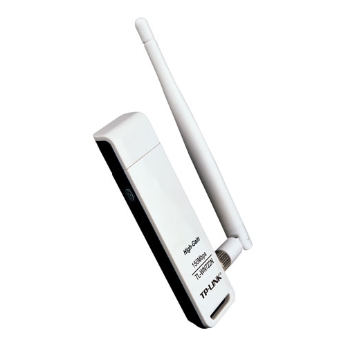 TP-LINK TL-WN722N N150 High Gain Wireless USB Adapter 2.4GHz (150Mbps) 1xUSB2 802.11bgn 1x4dBi Omni Directional Antenna WPS button