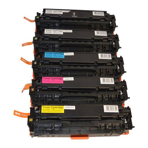 HP Compatible CE410X #305X Series Premium Generic Laser Toner Cartridge PLUS Extra Black Set 5 cartridges