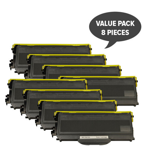 TN-2150 TN360 Black Premium Toner (Set of 8)