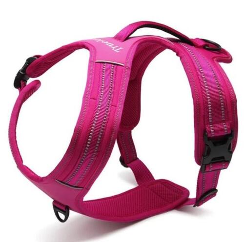 Reflective Heavy Duty Harness Pink M