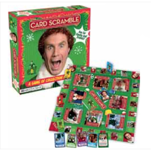 Elf Card Scramble Board Game