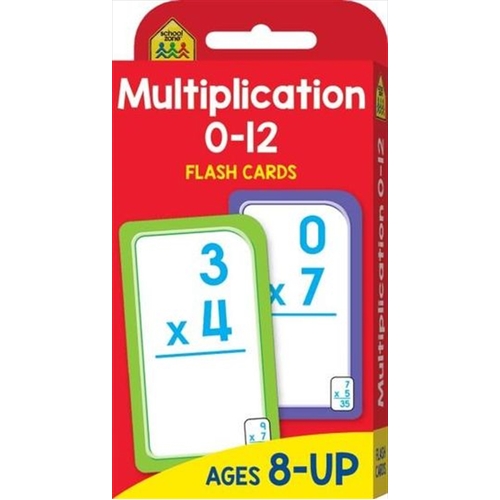 Multiplication 0-12 : School Zone Flash Cards