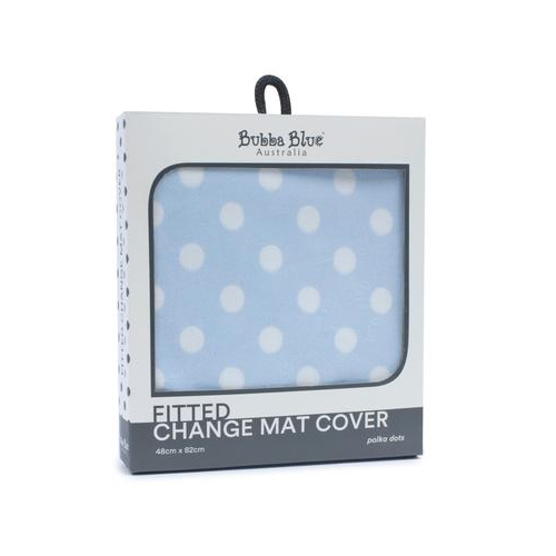 Bubba Blue Blue Polka Dots Change Mat Cover 96640