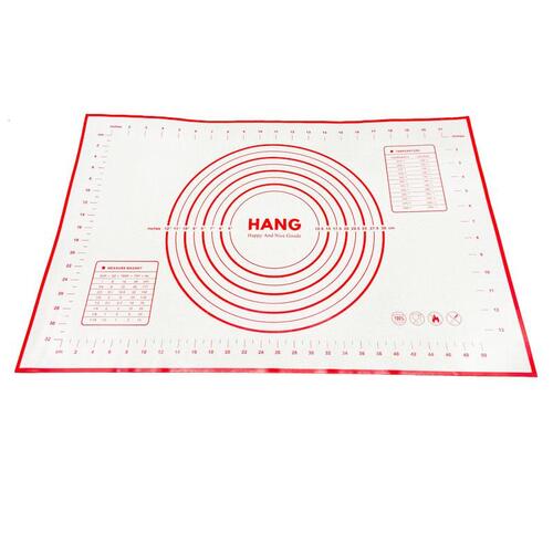 X Large Silicone Pastry Mat Thick Non Stick Baking Mat with Measurement 40*60 cm Fondant Mat Counter Mat Dough Rolling Mat Oven Liner Pie Crust Mat Re