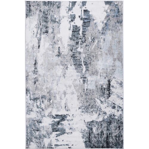 Ermina Modern Abstract Grey Rug 160x230cm