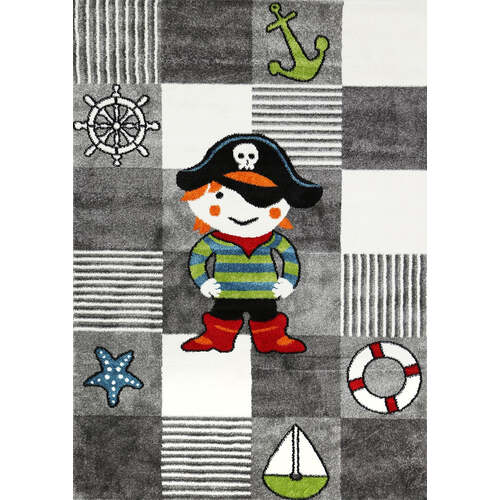 Nova Kids Grey Pirate Rug 160x230 cm