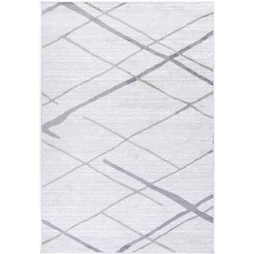 Windjana Abstract Stripe Silver Rug 240x330cm