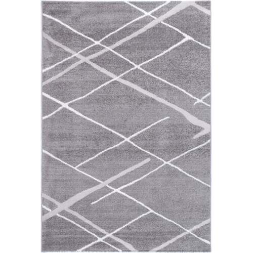 Windjana Abstract Stripe Grey Rug 80x150cm